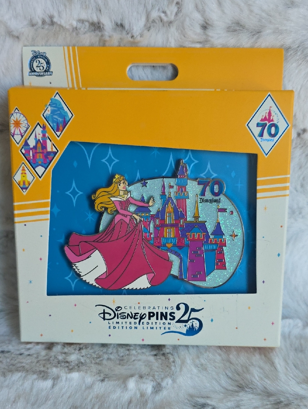 70th Anniversary Aurora Mini Jumbo Pin by Disney